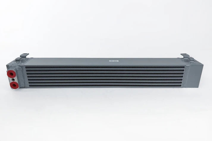 BMW S54 Swap E36 Race-Spec Dual-Pass Oil Cooler Front View