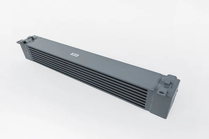 BMW S54 Swap E36 Race-Spec Dual-Pass Oil Cooler Front View