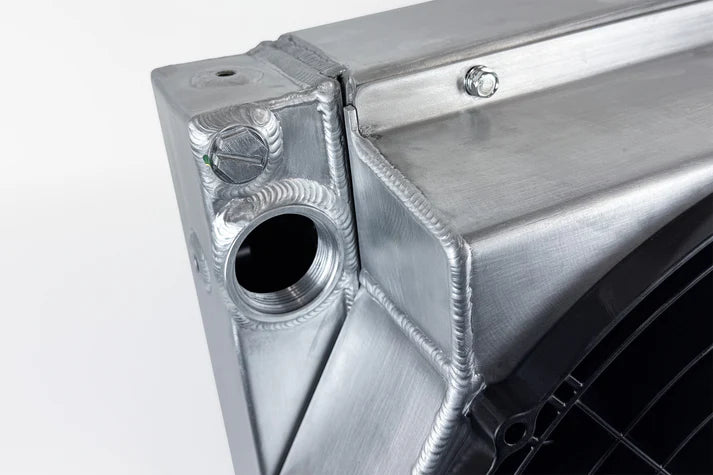Motorsport Dual-Pass Radiator with Shroud + 14" SPAL brushless fans & harnesses