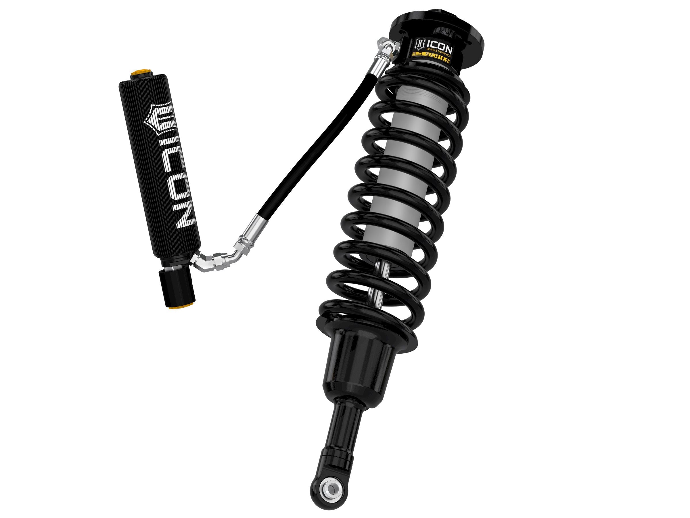 ICON 2021-2025 Ford F-150 Raptor, 1-3" Lift, Front, V.S. 3.0 Series Coilover Kit, Remote Reservoir w/ CDEV