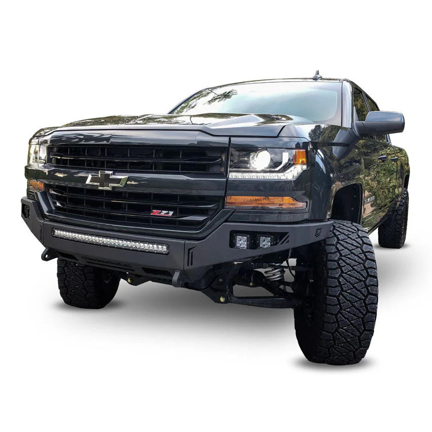 2016-2018 CHEVROLET SILVERADO 1500 OCTANE FRONT WINCH BUMPER Front View