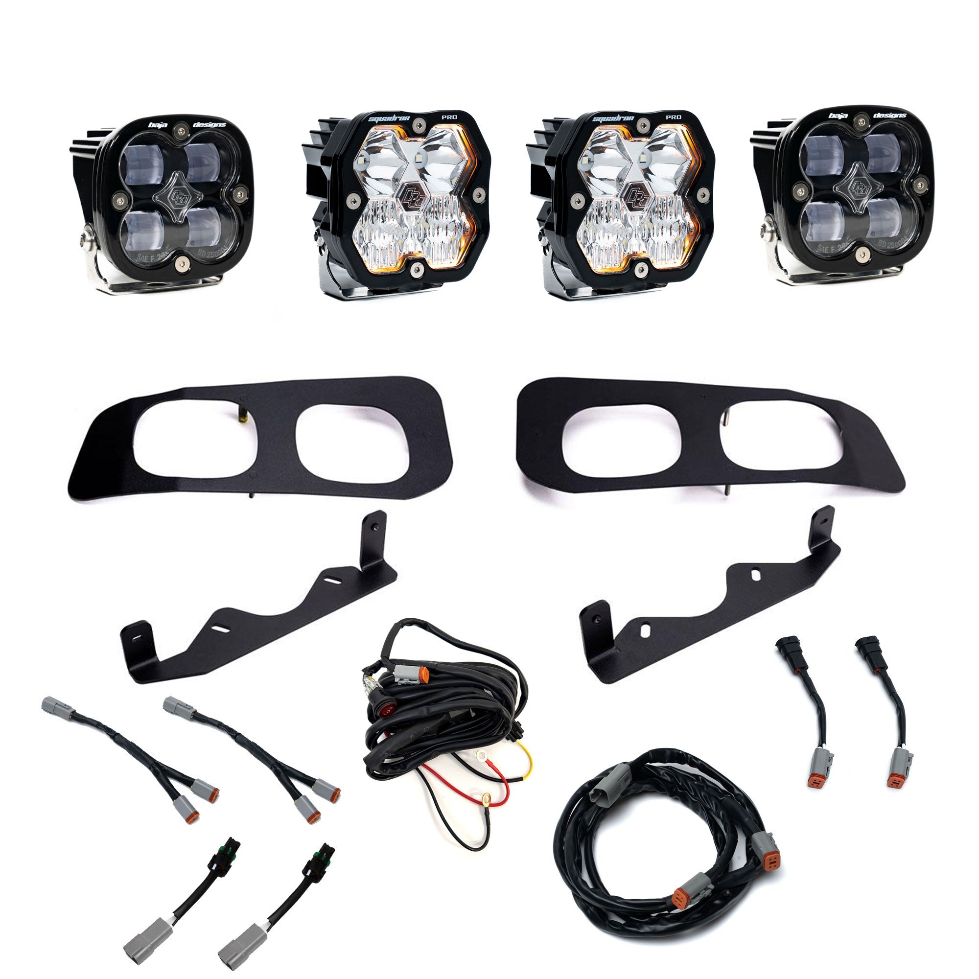 Squadron 2.0 Pro/Squadron SAE Dual Fog Pocket Light Kit - Ford 2023-26 F-250/350 Super Duty