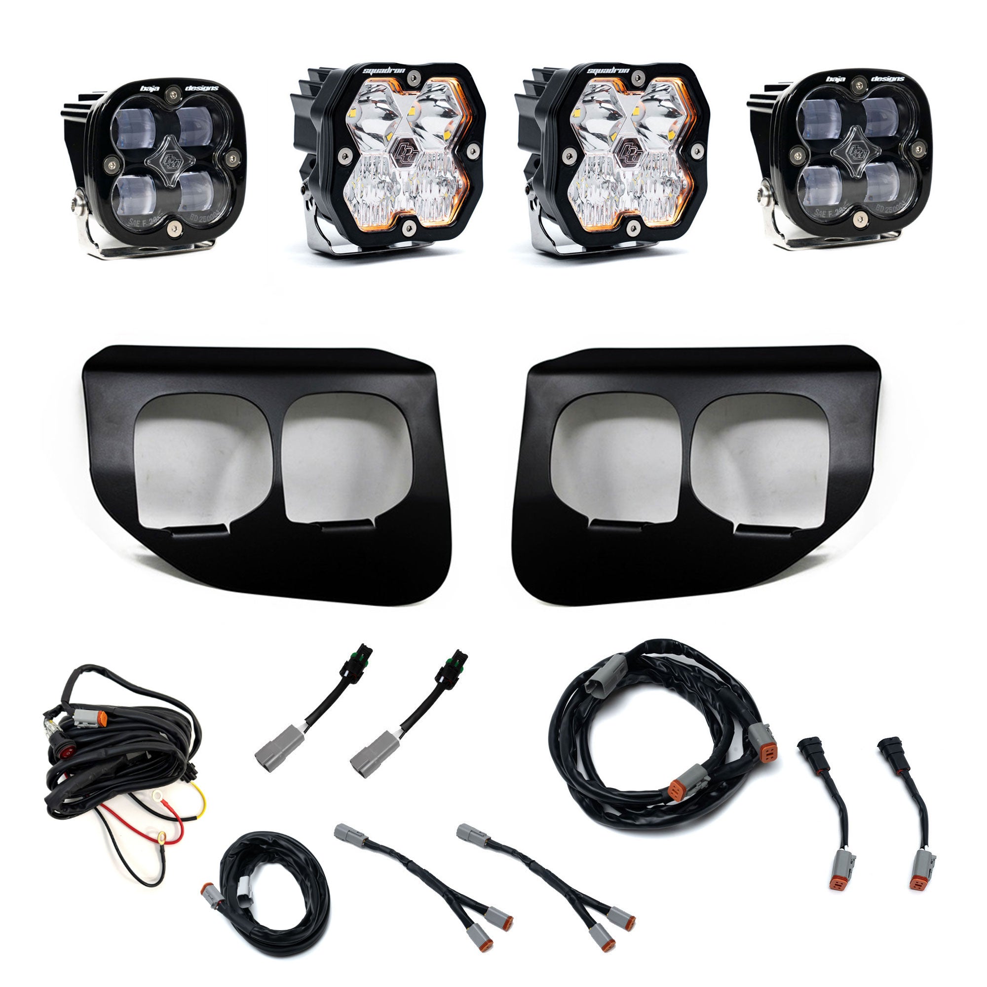Squadron 2.0 Sport/Squadron SAE Dual Fog Pocket Light Kit - Ford 2020-22 F-250/350 Super Duty