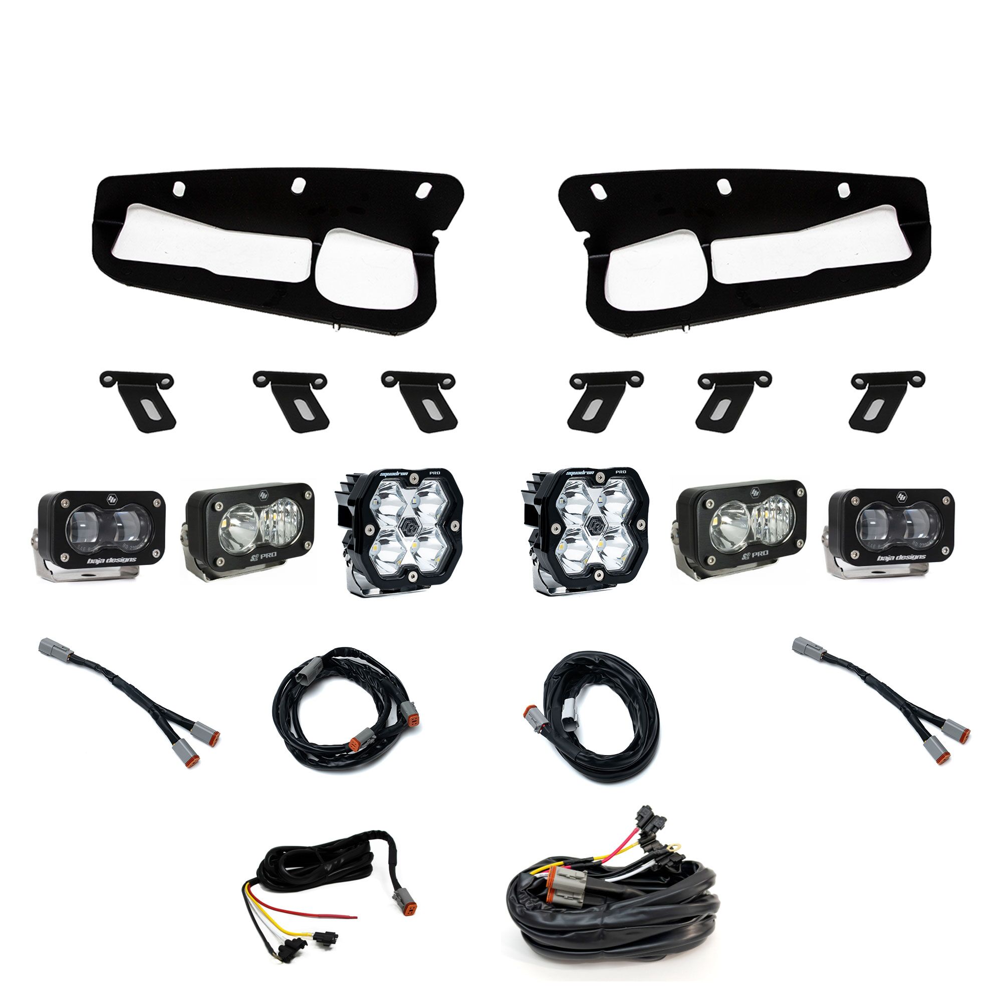 Squadron 2.0 Pro/S2 Pro/S2 SAE "Pro" Fog Pocket Light Kit - Ford 2021-26 Bronco; 2022-24 Bronco Raptor; Note: w/ Steel Bumper