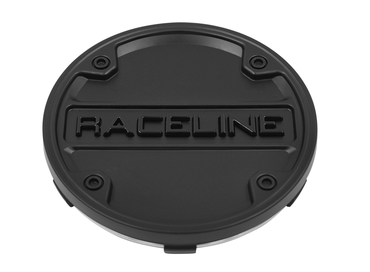RACELINE 950B SATIN BLACK CAP 6X139.7,5X139,5X150 Front View