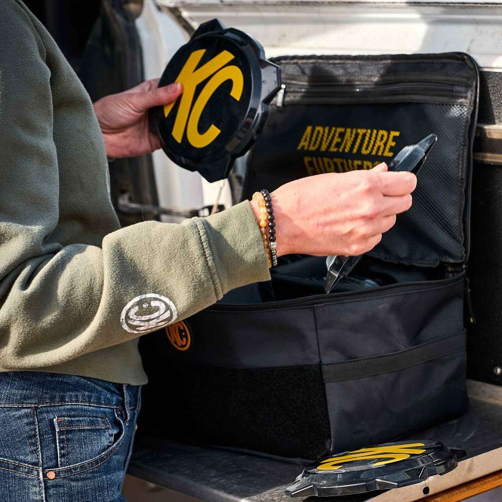 KC HiLites Cover Keeper Bag Front View