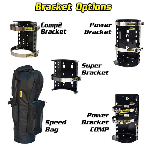 10 lb. Package B Power Tank | Candy Red | XP400 Regulator | COMP2 Super Bracket