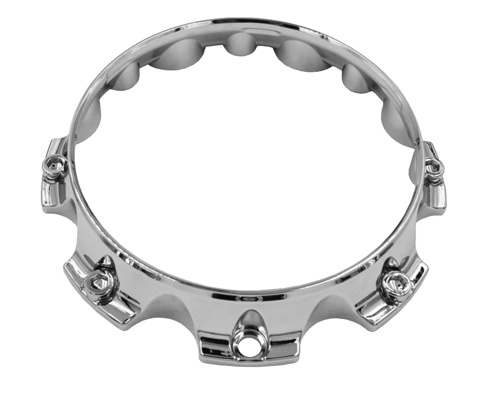 RACELINE WHEELS CHROME BASE CAP HEIGHT REDUCER 939/940 (8X180) Front View