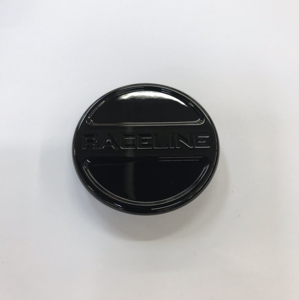 RACELINE 159B SPIKE GLOSS BLACK CAP 5X114.3,5X120,6X120 Front View