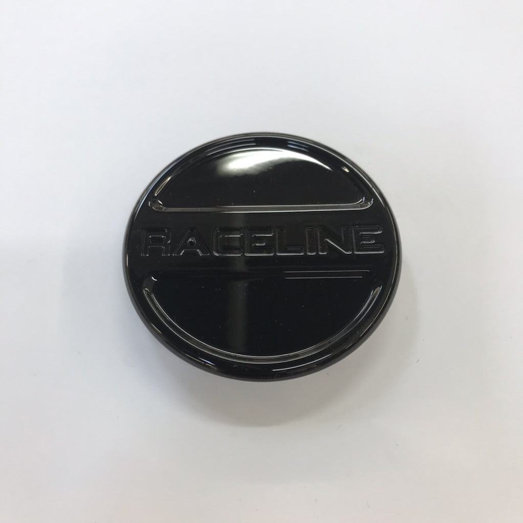 RACELINE 159B SPIKE GLOSS BLACK CAP 5X127,6X132,6X135,5X139.7,6X139.7 Front View