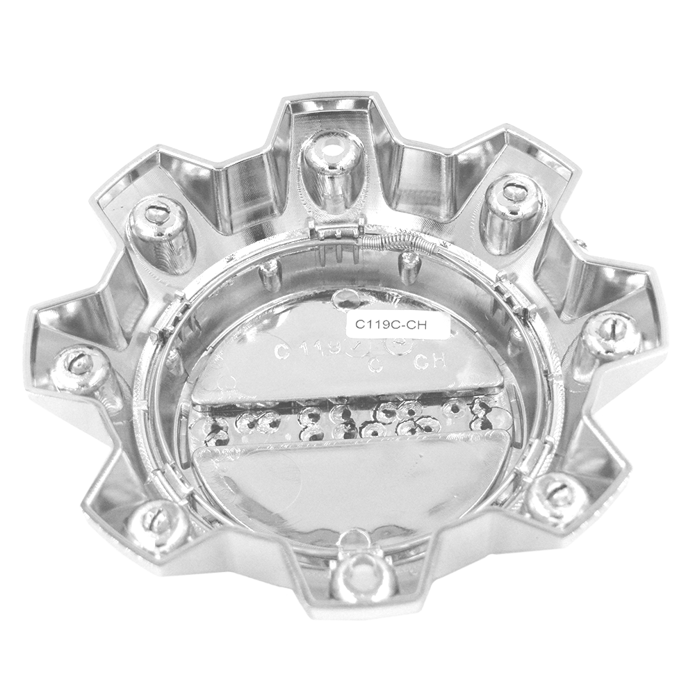 RACELINE 930C SHIFT CHROME 8X180 CAP Front View