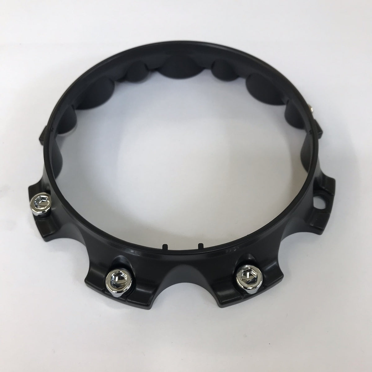 Raceline (934/943/944 Satin Black Short Base of Cap) Front View