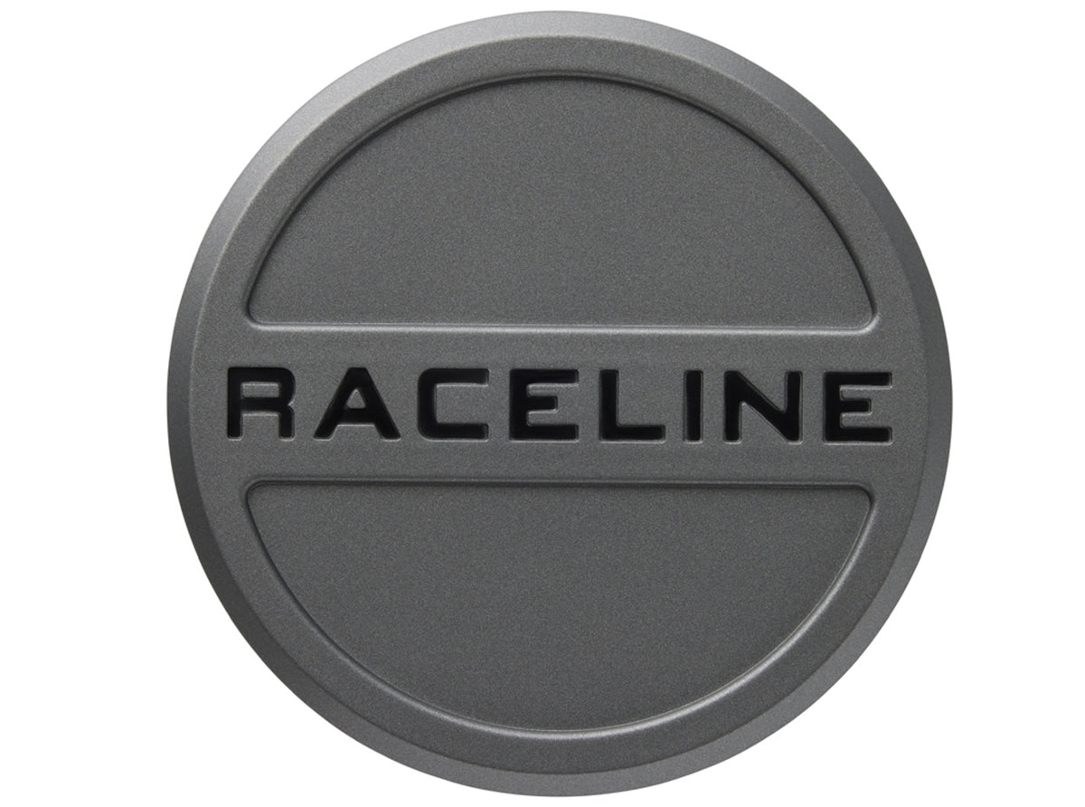 RACELINE 951 TITANIUM/BLACK CAP 5X108 Front View