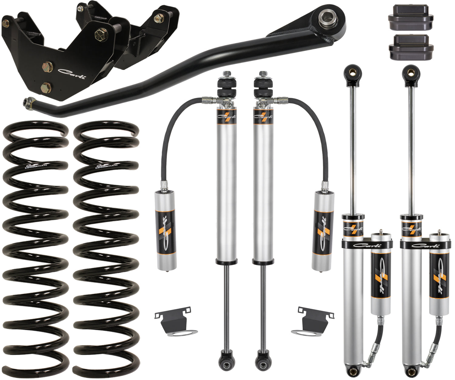 '13-24 Ram 3500 2.0 Backcountry System-3" Lift Display of Included Parts