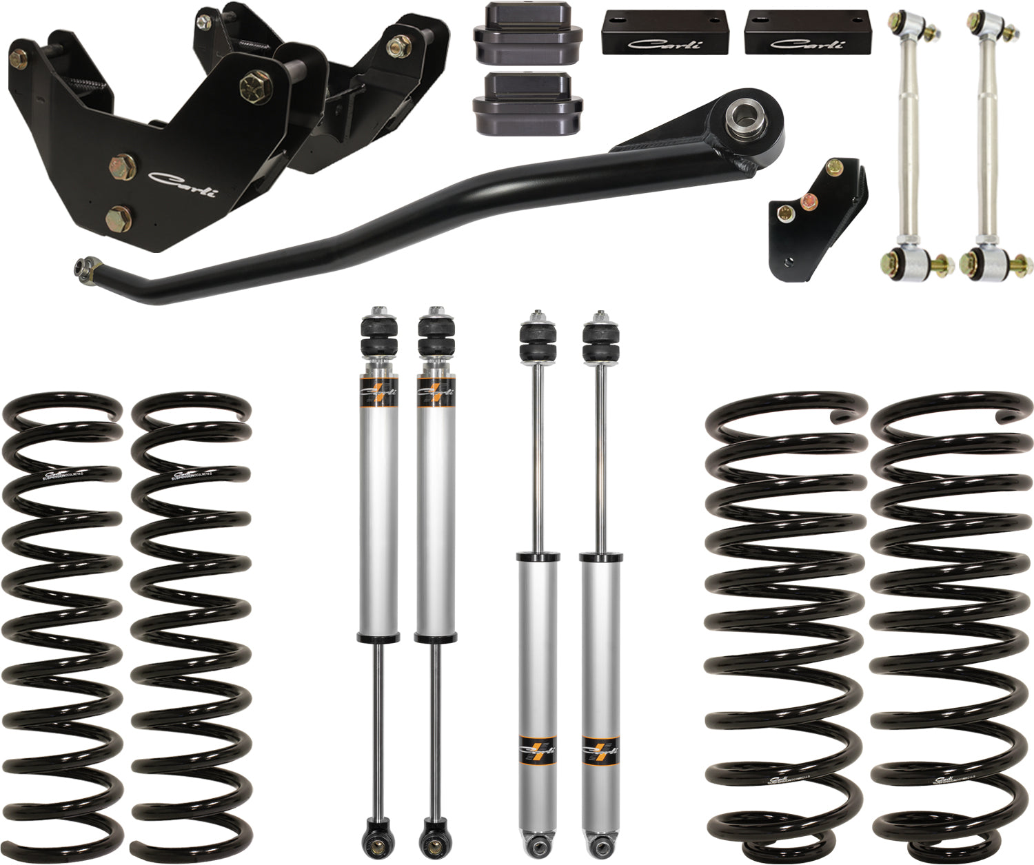 '14-18 Ram 2500 Hemi Carli Commuter System Display of Included Parts