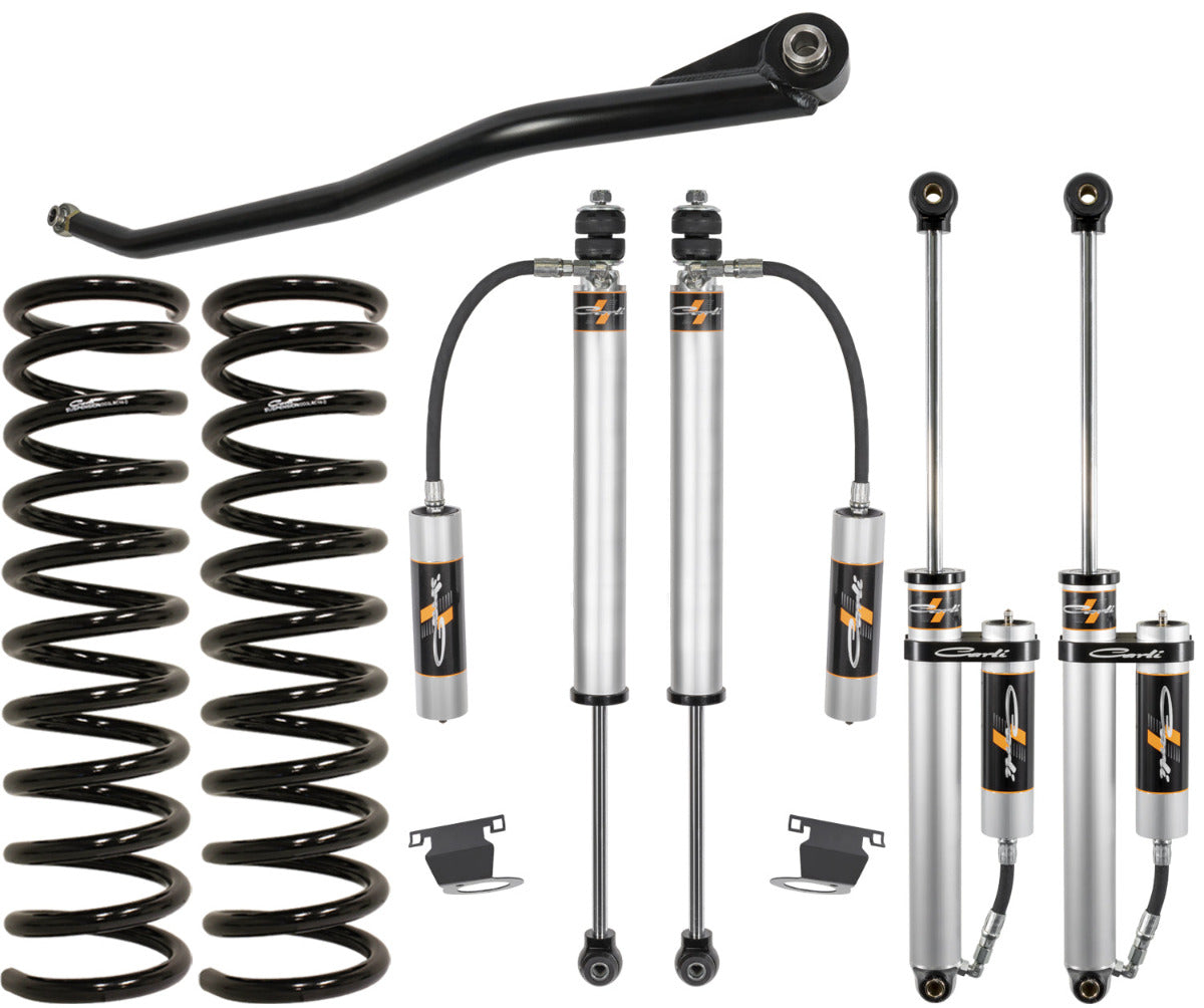 '13-18 Ram 3500 Carli SPEC Backcountry Leveling System Display of Included Parts