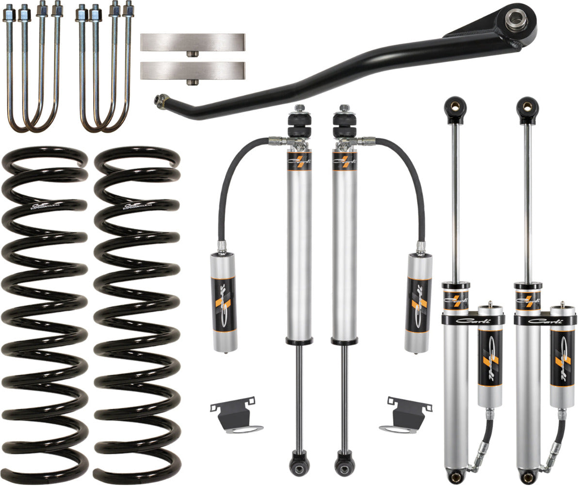 19-24 RAM 3500 4X4 DIESEL 2.5" LIFT CARLI-SPEC BACKCOUNTRY SYSTEM & 1" BLOCK Display of included Parts