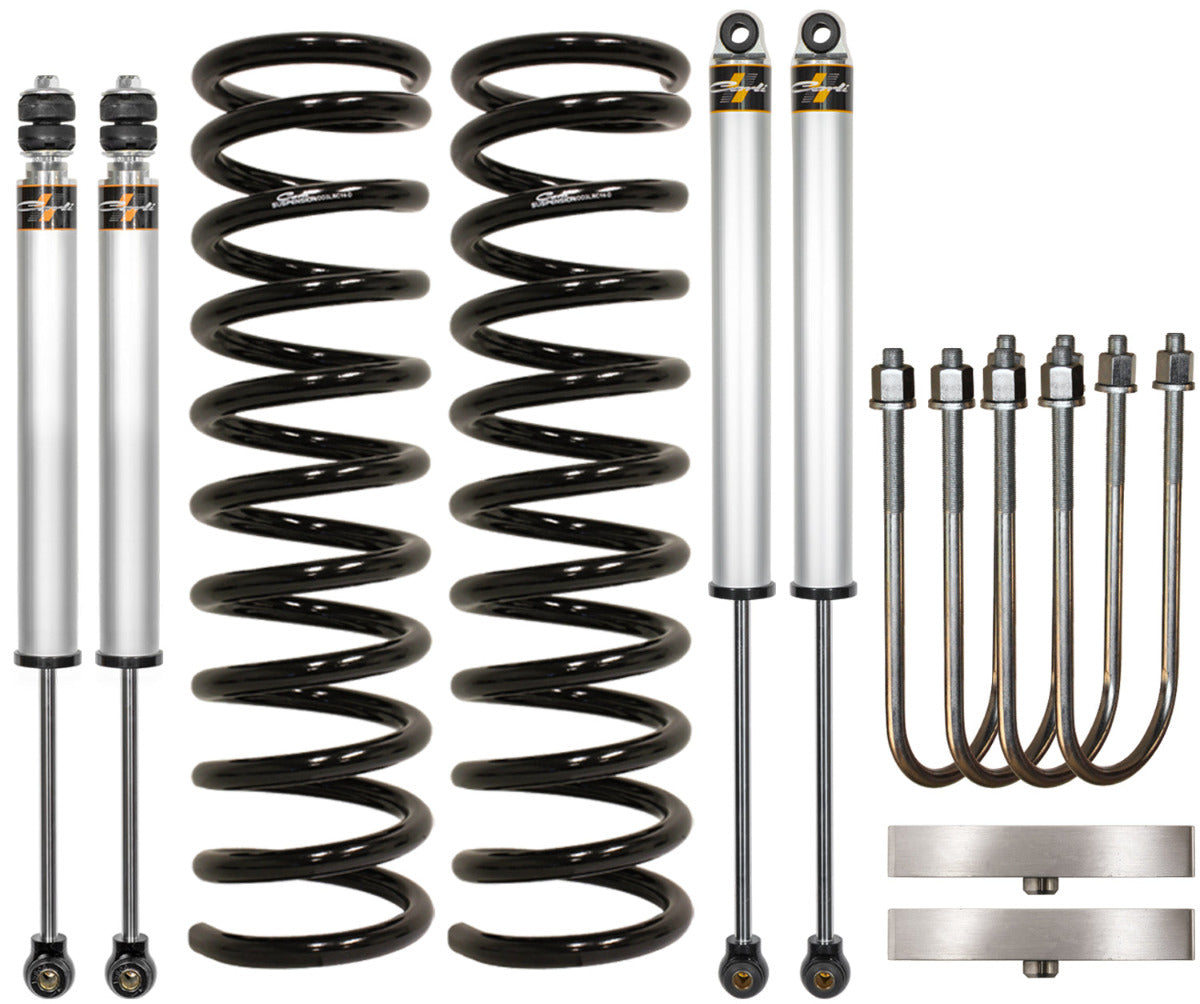 19-24 RAM 3500 4X4 DIESEL 2.5" LIFT CARLI SPEC LEVELING SYSTEM & 1" BLOCK Display of Included Parts