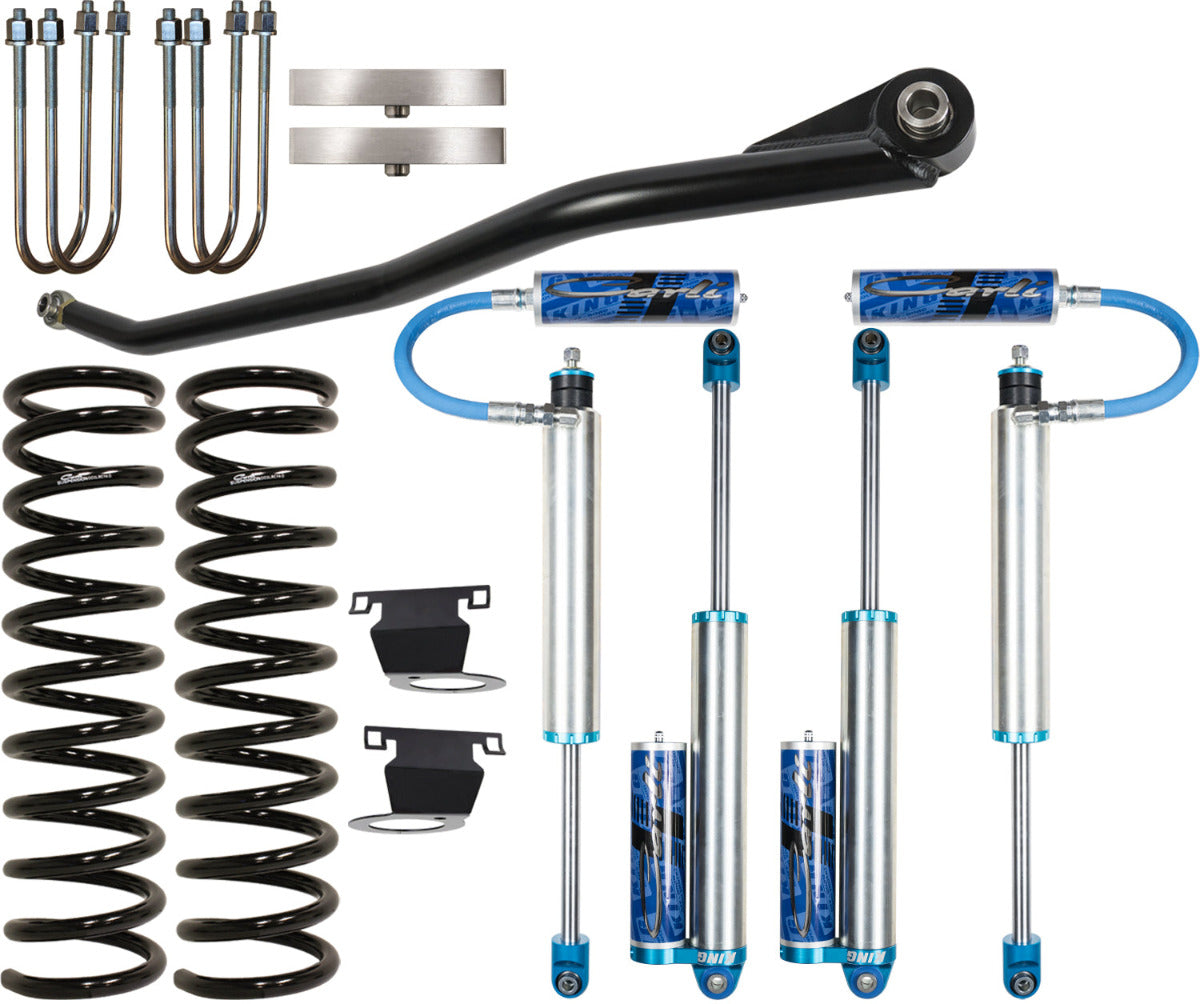 '19-24 Ram 3500 Carli 2.5 Pintop Leveling System-2.5" Lift Display of Included Parts