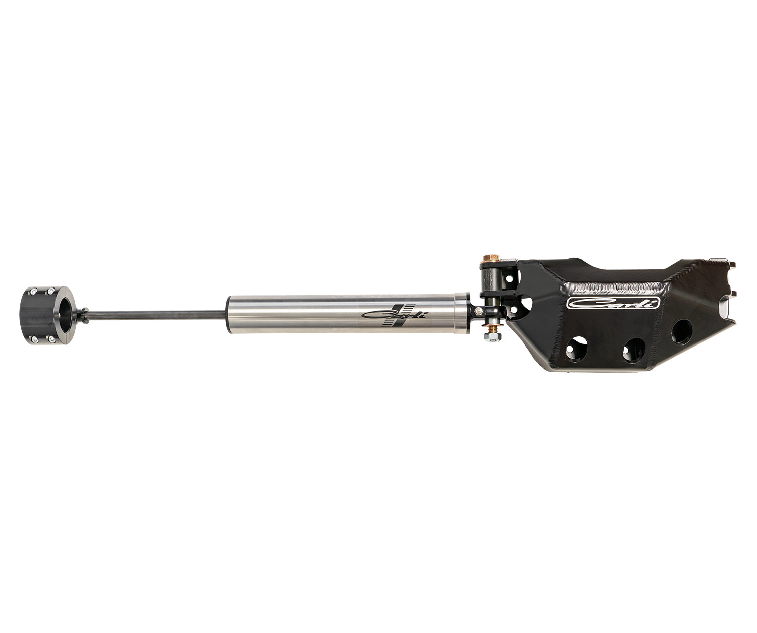 2023+ Ford F250/F350 4x4 Low Mount Steering Stabilizer with Diff Guard Display of Included parts