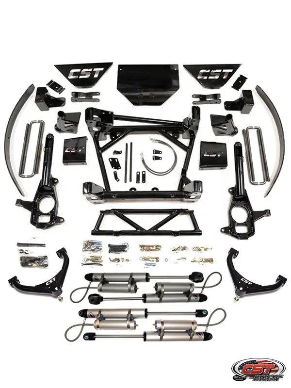 CST 11-19 GM 2500 / 3500 8-10″ Stage 5 Suspension System (w/ Rear Blocks & Add A Leafs & Uniball UCA’s)