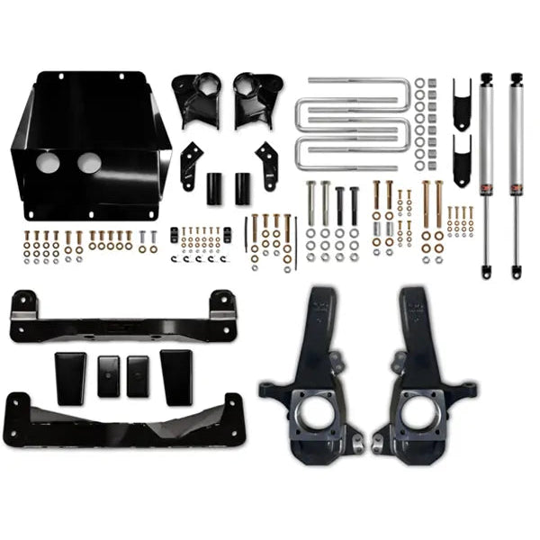 CST 20-25 GM 3500 4″ Stage 2 Suspension System Front View