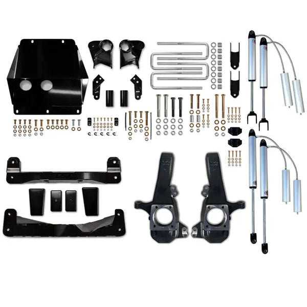 CST 20-25 GM 3500 4″ Stage 5 Suspension System Front View