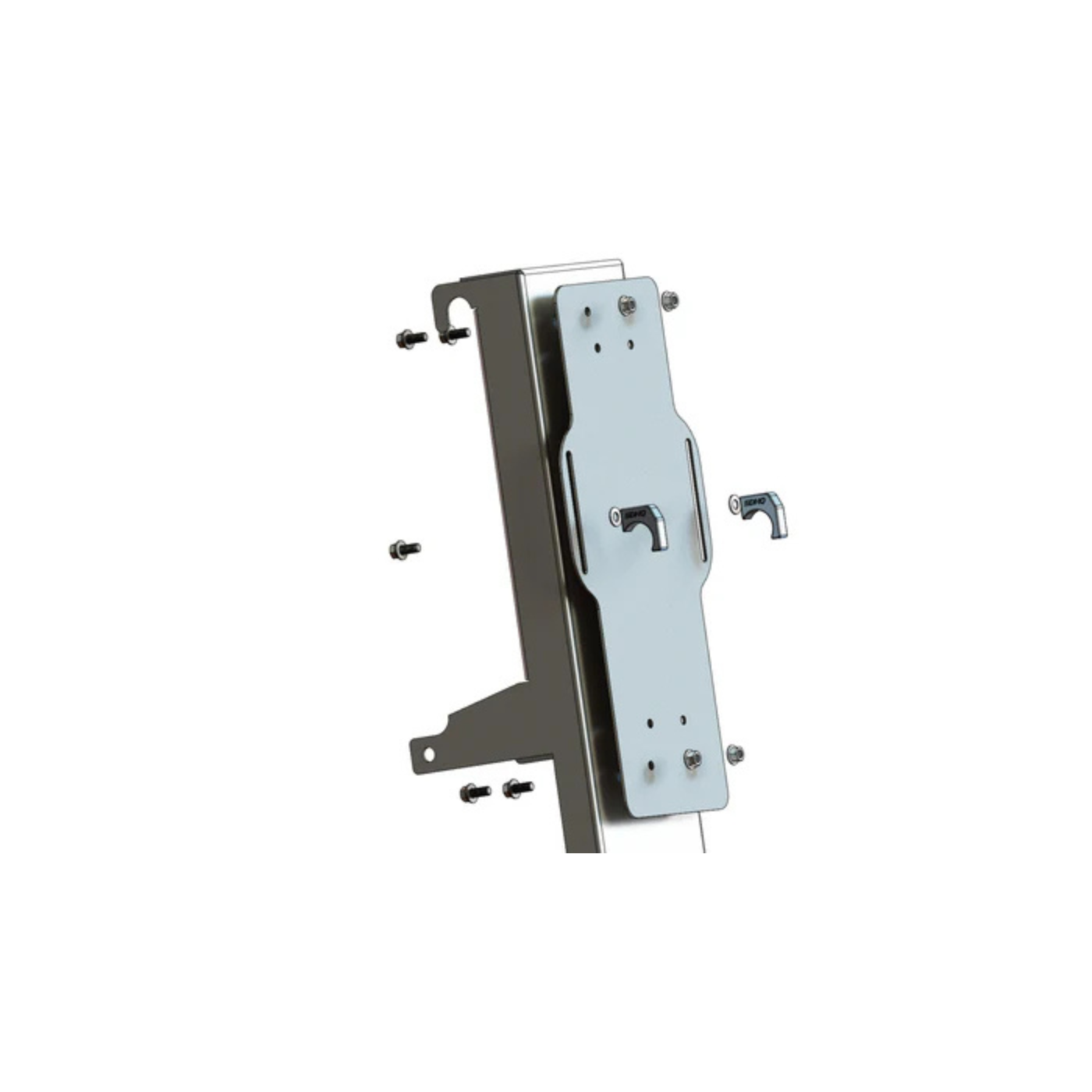 SDHQ Built In-Bed Chase Rack Vertical Pro Eagle Jack Mounting Kit design