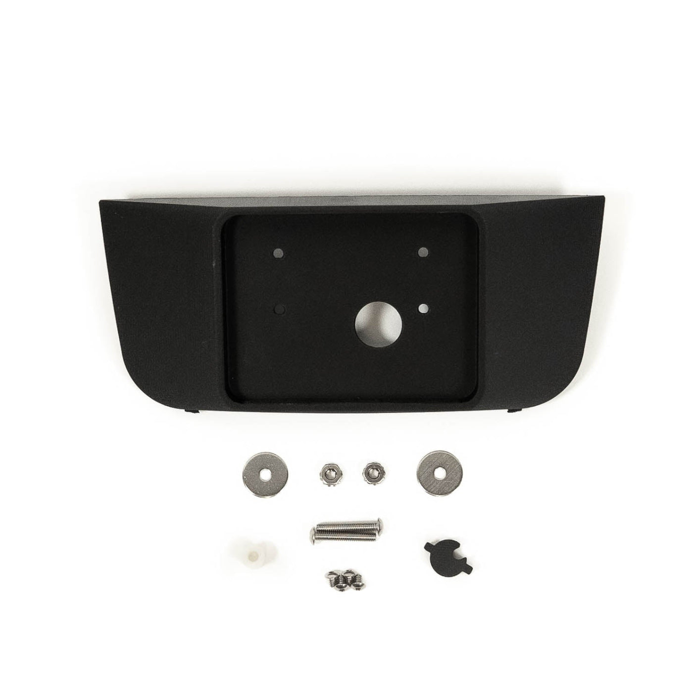 2021-2025 Ford F150/Raptor/Raptor-R SDHQ Built 3D Printed Sunglass Keypad Mount Conversion display of included parts and hardware