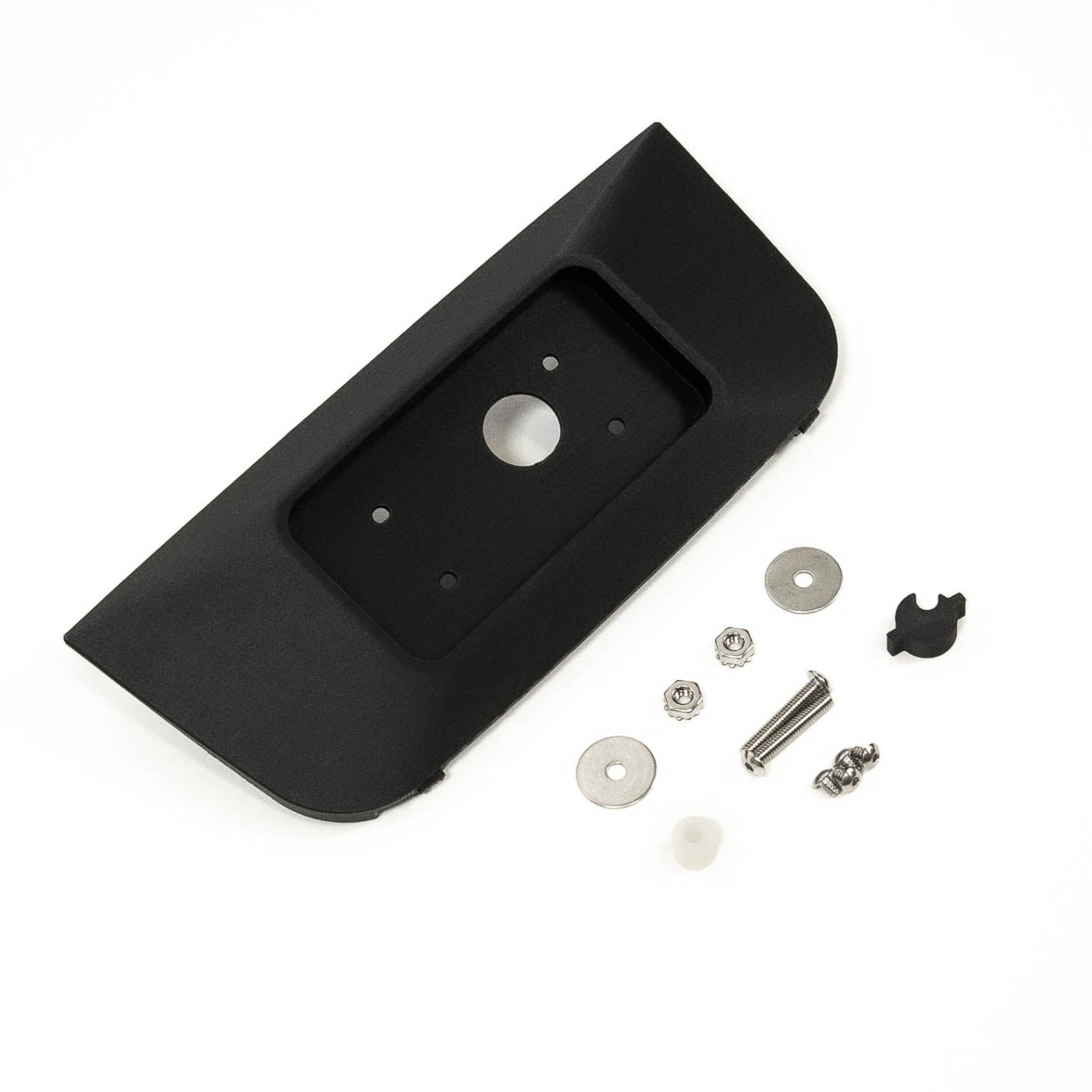 2021-2025 Ford F150/Raptor/Raptor-R SDHQ Built 3D Printed Sunglass Keypad Mount Conversion display of included parts and hardware