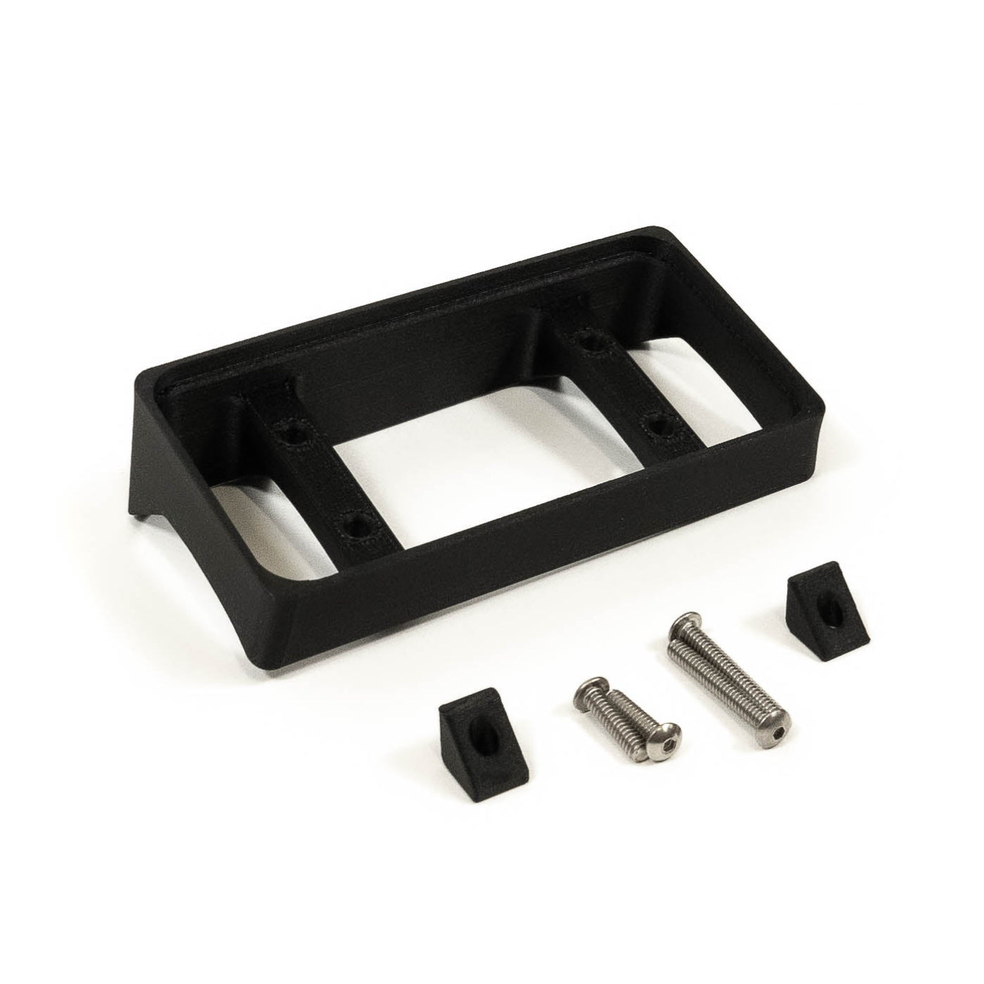 '21-24 Ford F-150 SDHQ Built Switch-Pros SP-9100 Flow Through Center Console Keypad Mount display of included parts and hardware