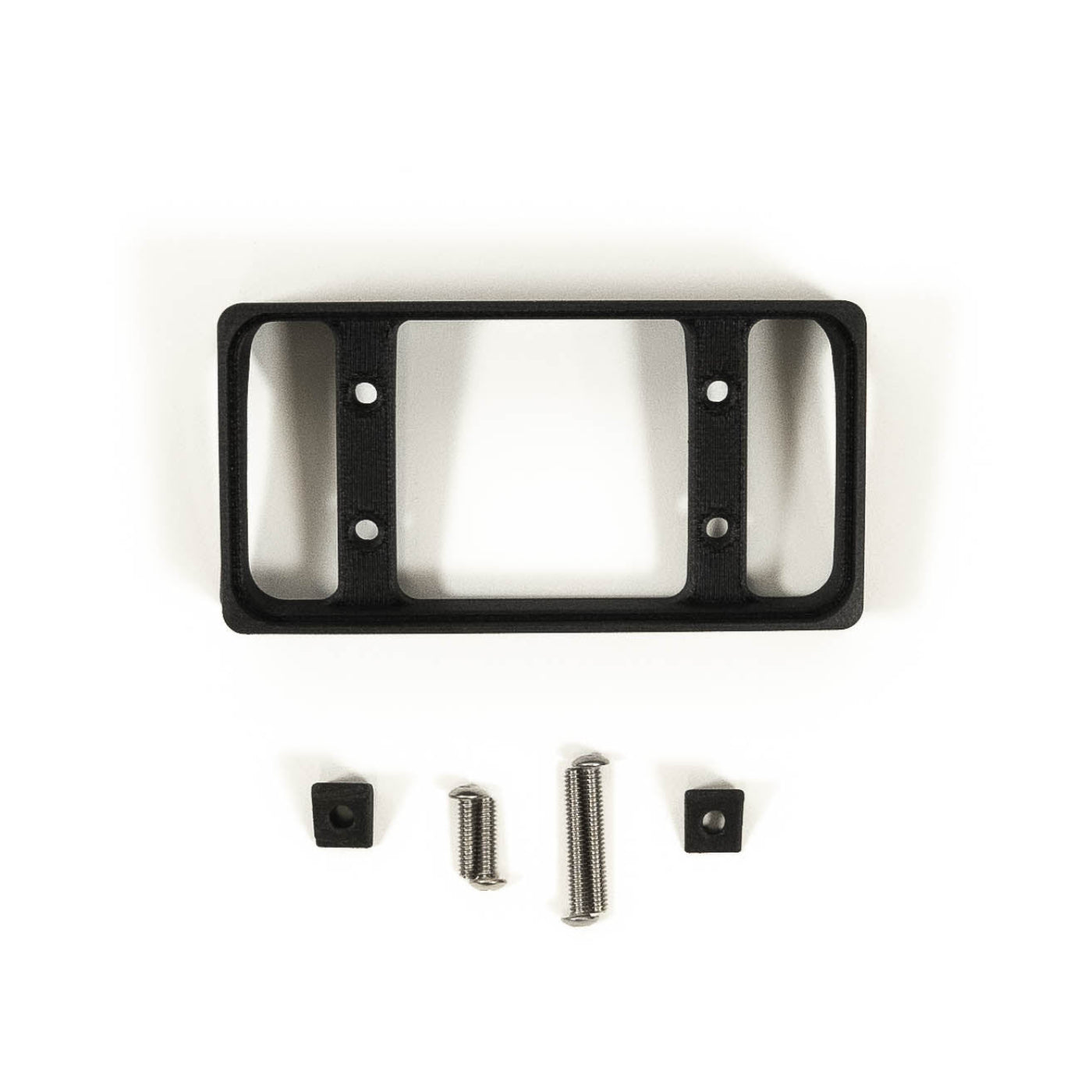 '21-24 Ford F-150 SDHQ Built Switch-Pros SP-9100 Flow Through Center Console Keypad Mount display of included parts and hardware