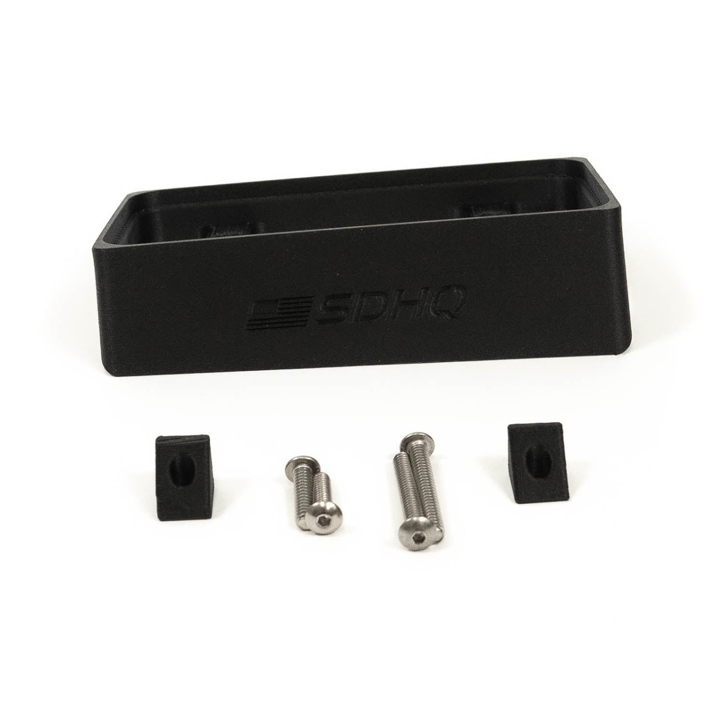 '21-24 Ford F-150 SDHQ Built Switch-Pros SP-9100 Flow Through Center Console Keypad Mount display of included parts and hardware