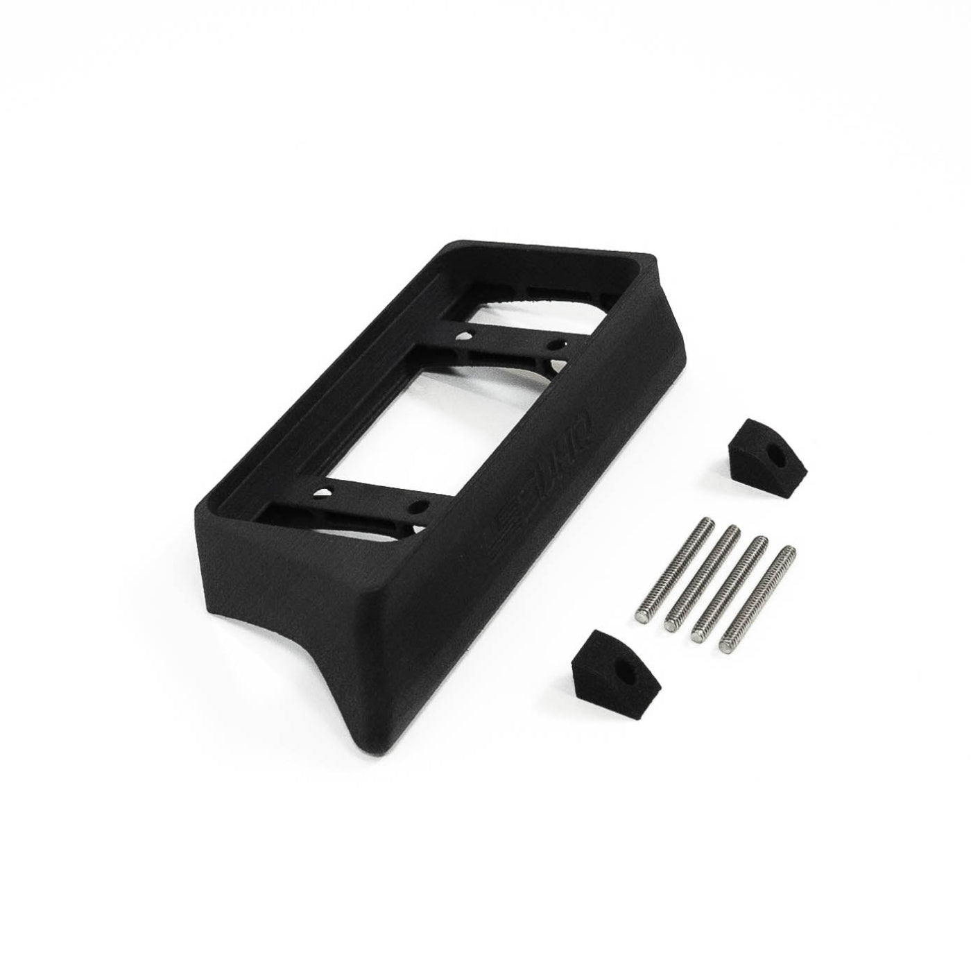 '17-20 Ford Raptor SDHQ Built Switch Pros SP-9100 Flow Through Center Console Keypad Mount display of included parts and hardware