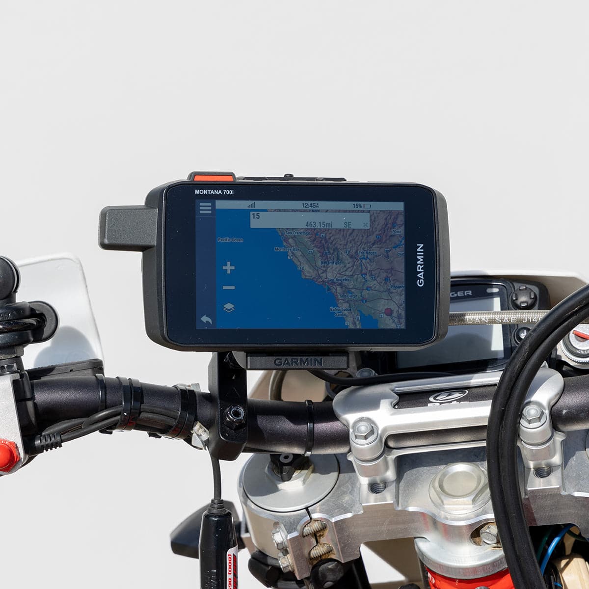 PCI Garmin Motorcycle Mount Kit Front View
