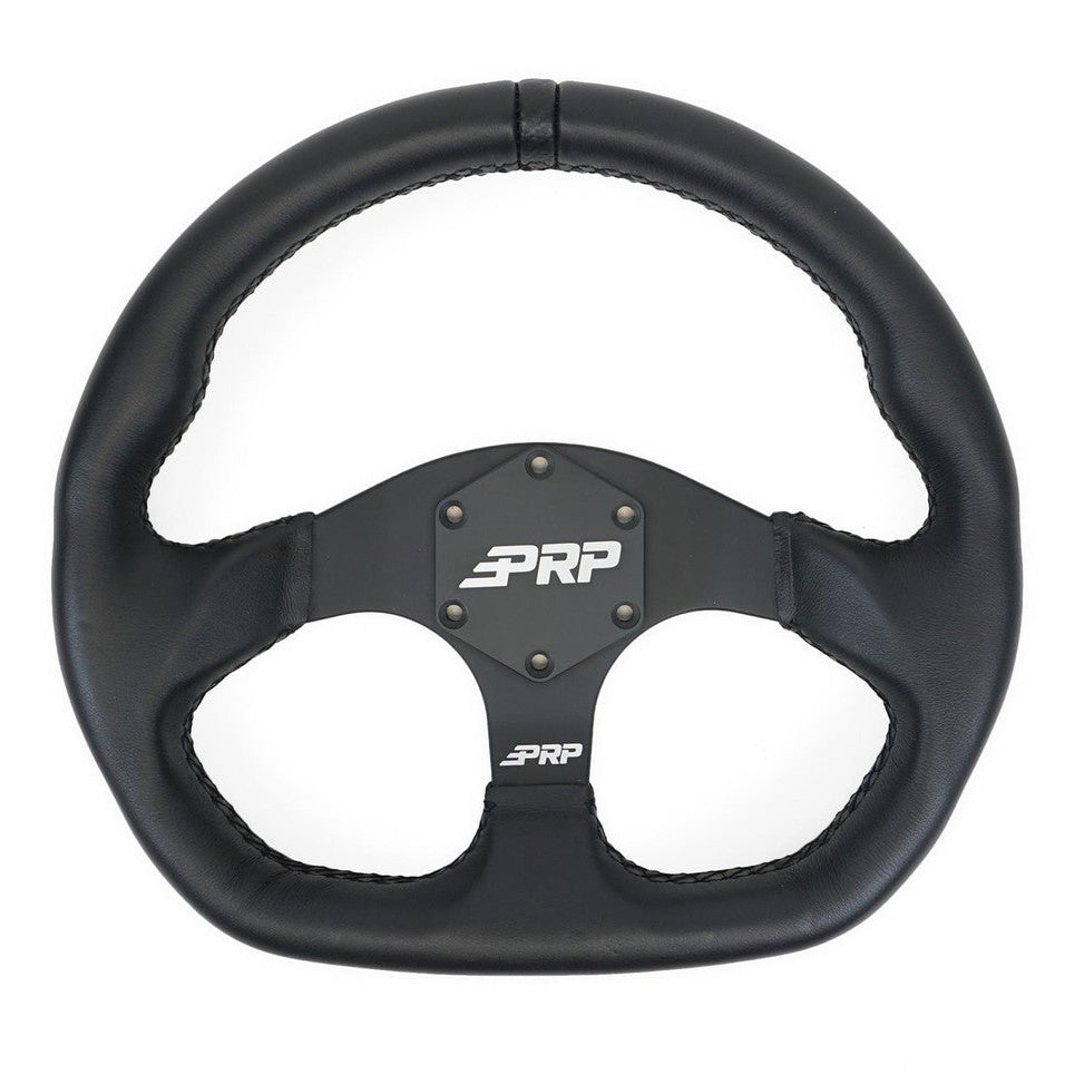 PRP Comp R Leather Steering Wheel Front View