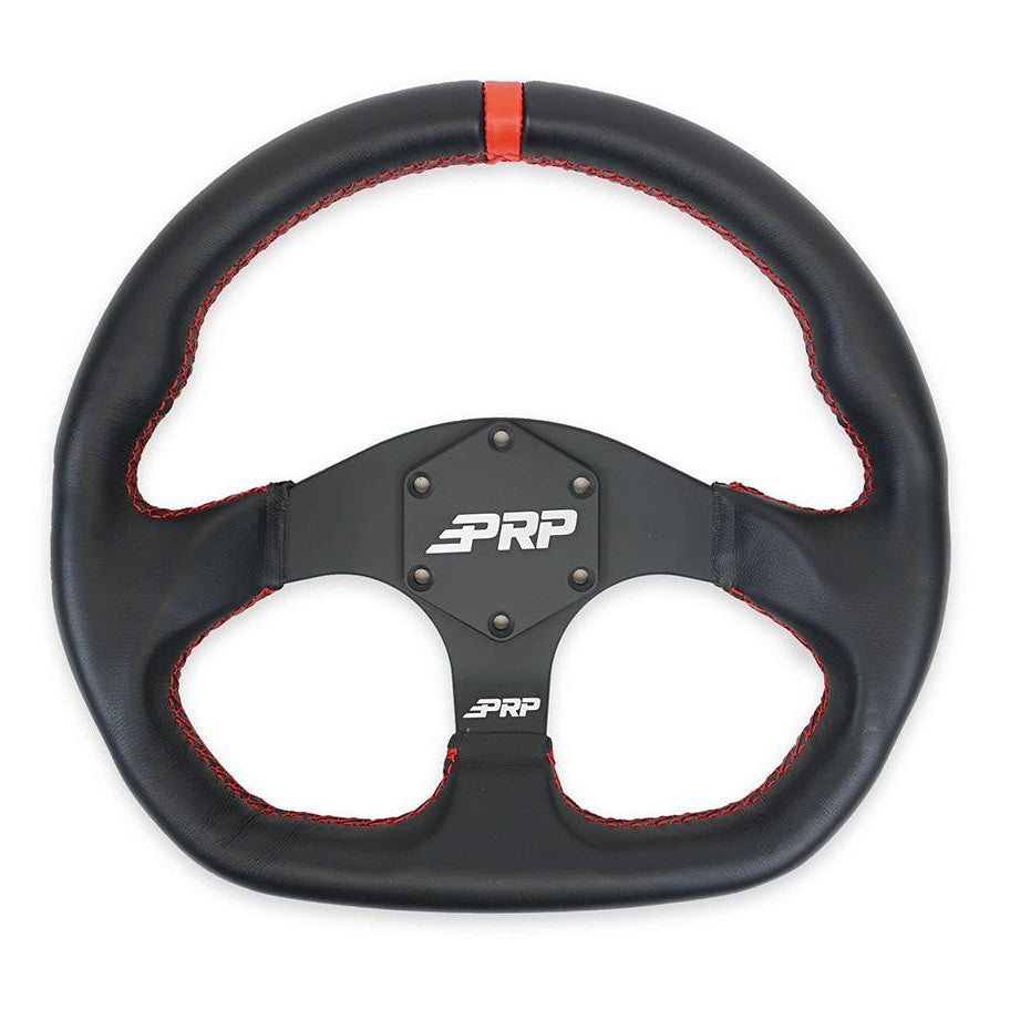 PRP Comp R Leather Steering Wheel Front View