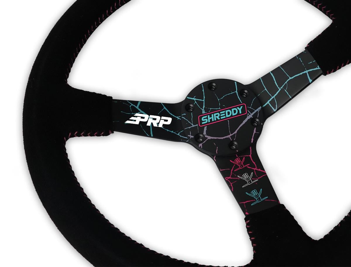 PRP X Shreddy Cracked Steering Wheel, Deep Dish