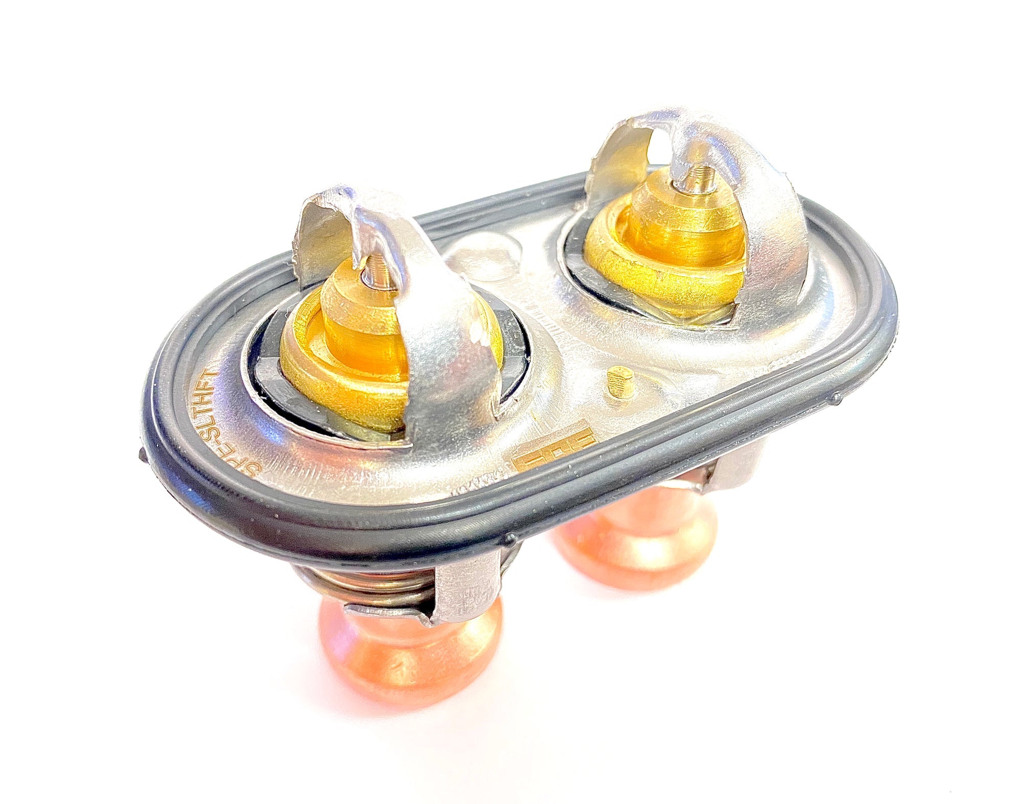 SPE 6.7L Powerstroke Low Temp, High Flow Thermostat Front View