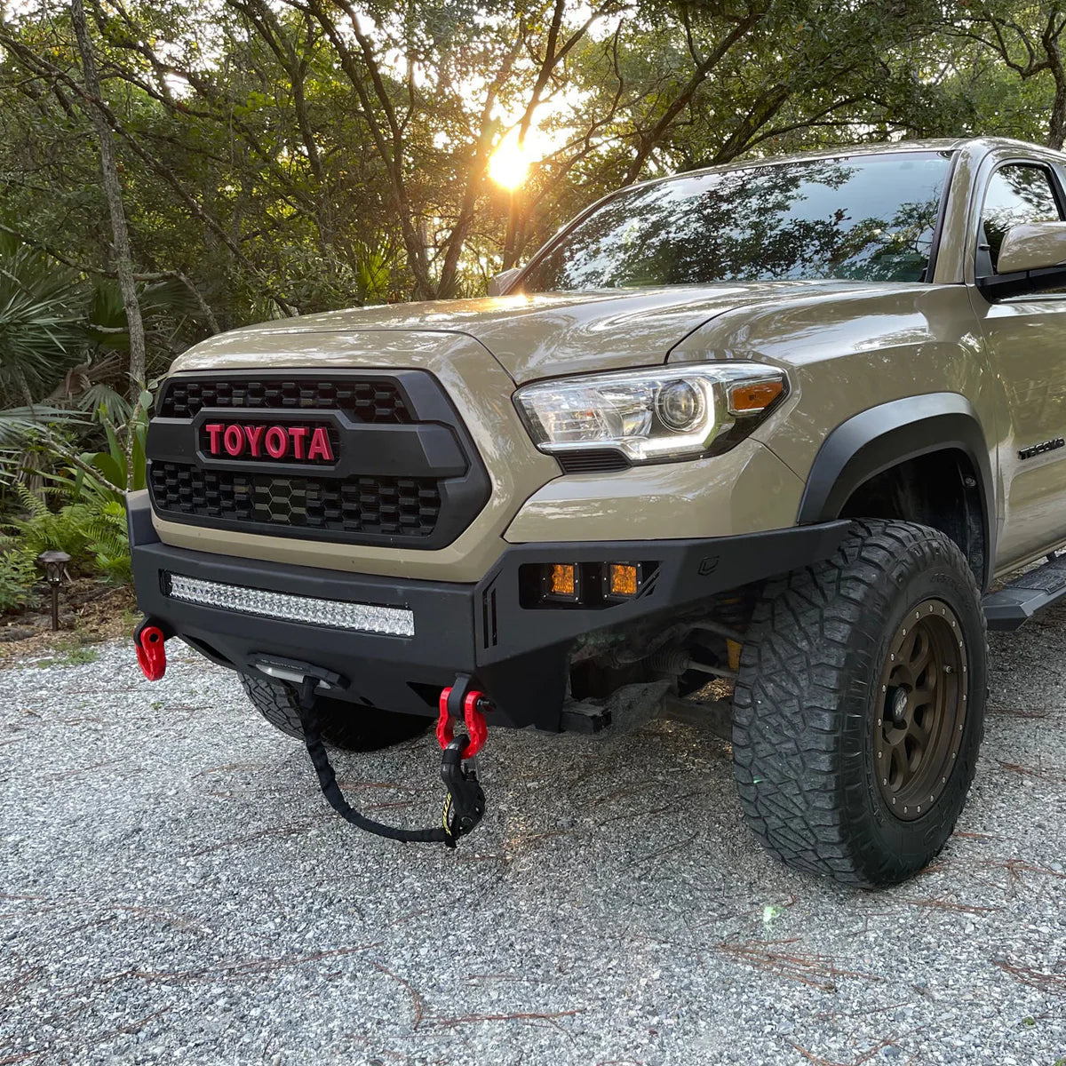 2016-2023 TOYOTA TACOMA OCTANE FRONT WINCH BUMPER Front View