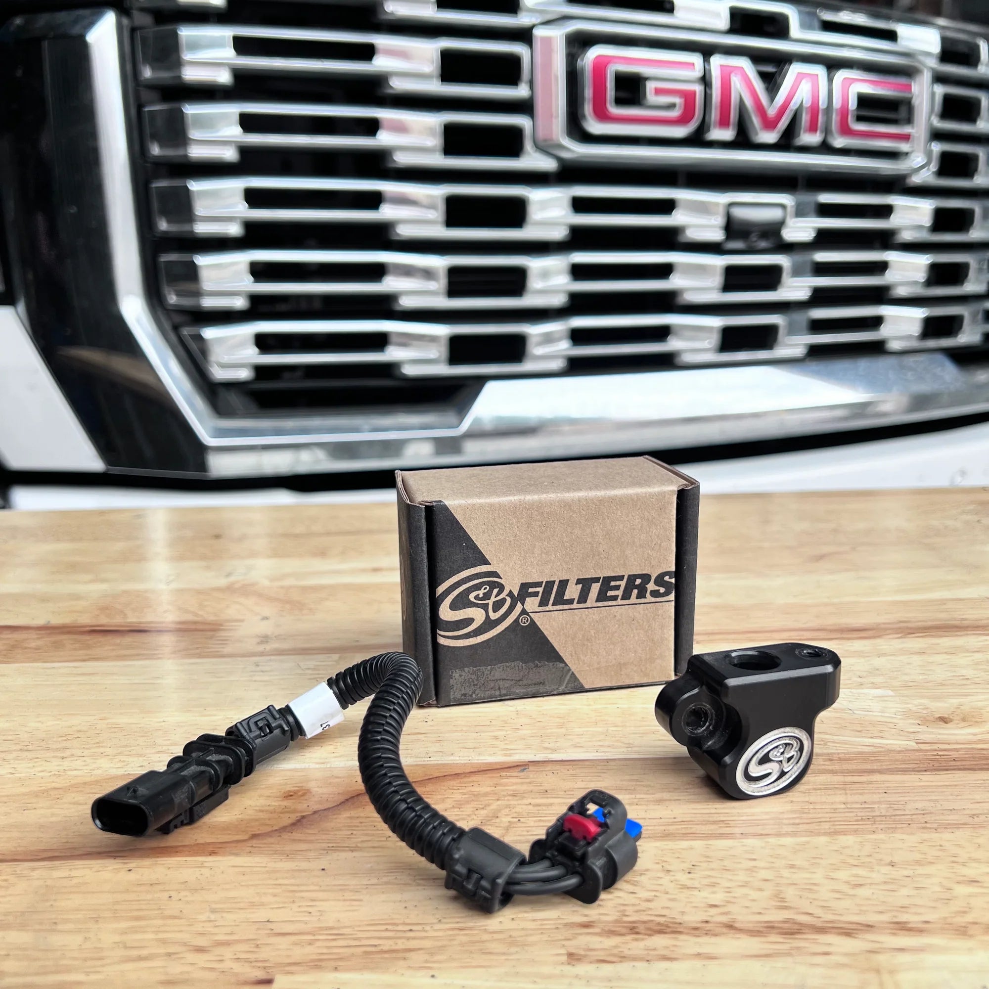 Lower MAP Sensor Spacer Kit for 2024-2025 Chevy Silverado / GMC Sierra Duramax L5P 6.6L Front View