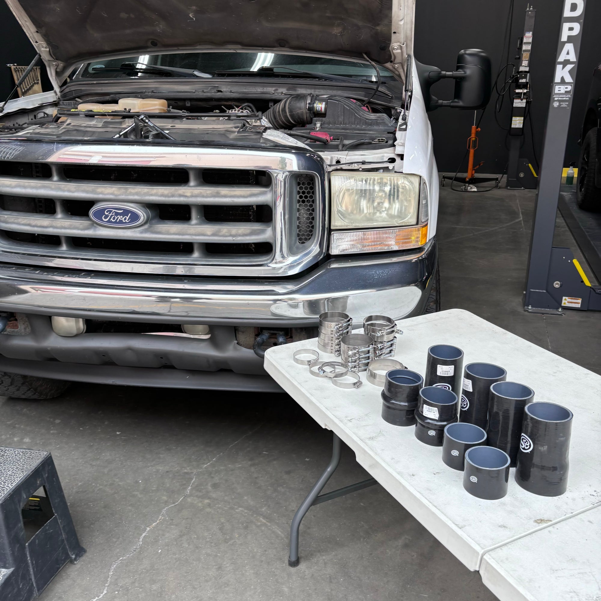 Hot and Cold Side Boot Kit for 1999.5-2003 Ford F250/F350, 7.3L Powerstroke Front View