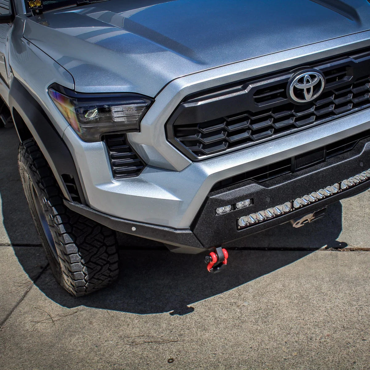 2024+ TOYOTA TACOMA PROLITE HIGH CLEARANCE FRONT WINCH BUMPER Front View