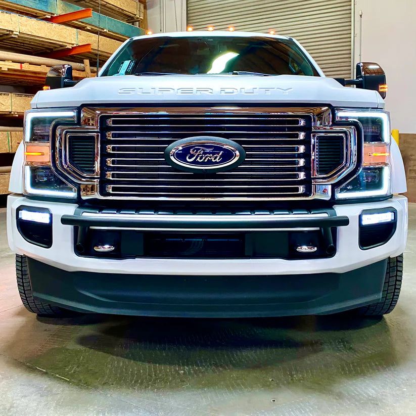 2017-2024 Ford Super Duty Light Mount "The Nerf" Series - Smooth Bar with No Light Tabs