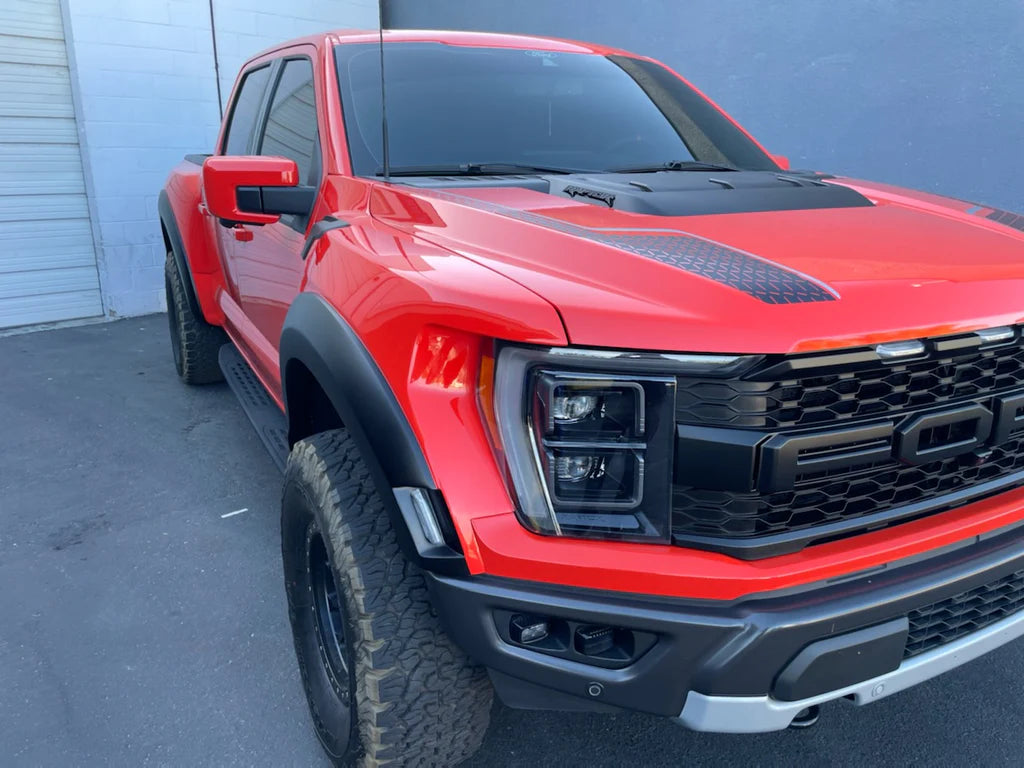 2021-2022 Ford Raptor Fenders Display on Vehicle