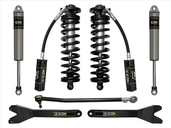 ICON 2023-2025 Ford F-250/F-350 Super Duty 4WD, 2.5-3" Lift, Stage 2 Coilover Conversion System w/ Radius Arms