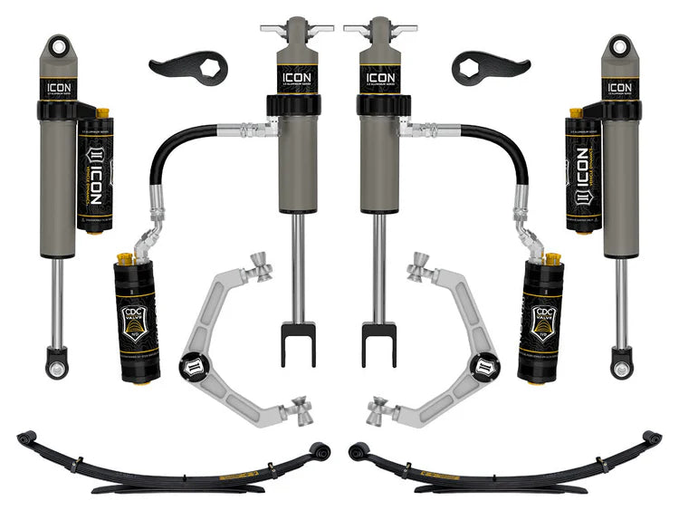 ICON 2020-2026 Chevrolet Silverado/GMC Sierra 2500/3500 HD, 2-3.5" Lift, Stage 4 Suspension System, Billet, w/ Leaf Packs