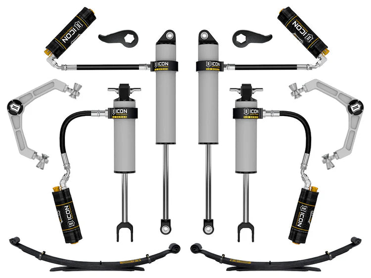 ICON 2020-2026 Chevrolet Silverado/GMC Sierra 2500/3500 HD, 2-3.5" Lift, Stage 1 3.0 Suspension System, Billet, w/ Leaf Packs