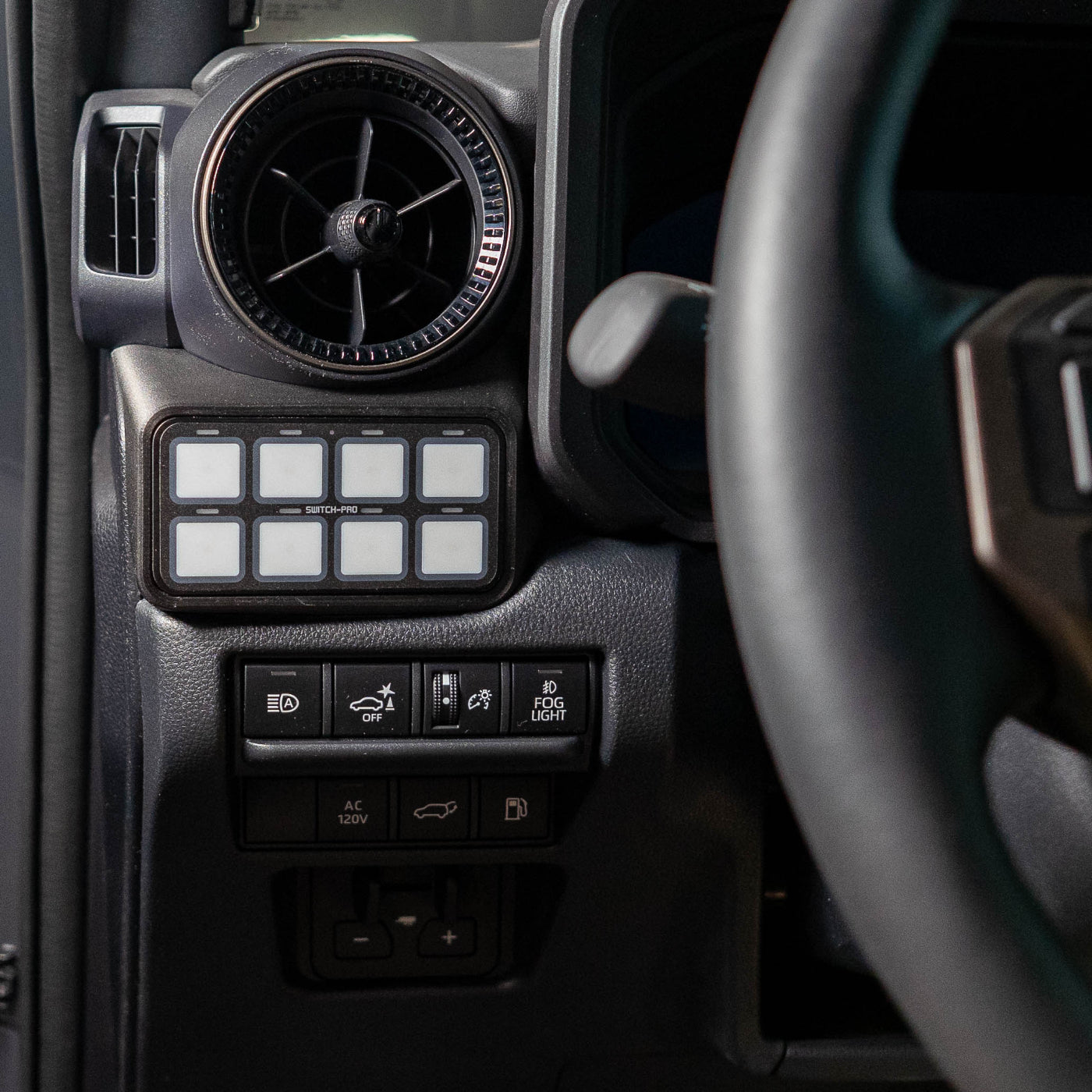 2024+ LC250 SDHQ Built Switch Pros SP9100 Kit installed keypad mount