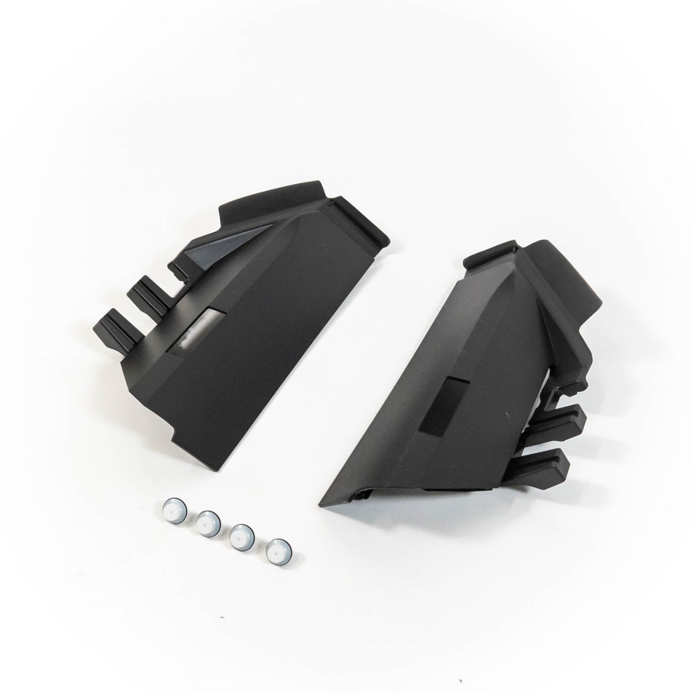 SDHQ Built '24-25 LC250 Laser-Cut A-Pillar Cowl Panels display of included parts